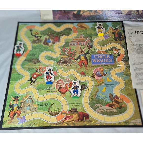 Uncle Wiggily Vintage Board Game 1988 Complete Great Condition Milton Bradley - Picture 2 of 13